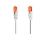 Cavo Di Rete CAT6 | RJ45 Maschio | RJ45 Maschio | U/Utp | 1,00 M | Rotondo | Pvc | Grigio | Etichetta