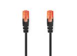 Cavo Di Rete CAT6 | RJ45 Maschio | RJ45 Maschio | U/Utp | 2,00 M | Rotondo | Pvc | Nero | Etichetta
