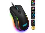 Connect It Neo 2 Mouse Da Gioco+Sw, 7200 Dpi, Retroilluminazione Rgb, Usb, Nero