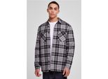 Urban Classics - Giacca A Quadri Imbottita Nero/Bianco - 5XL