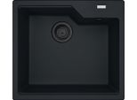 Franke Urban Ubg 610-56 Lavello In Black Matt - Black Collection Con Manopola Eccentrica In Acciaio Inox / Dimensione Foro 540 X 480 Mm R15 / Lavello In Granito