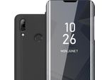 Cadorabo Custodia Per Cellulare Per Honor 10 Lite / Huawei P Smart 2019 In Nero Cover Cover Posteriore Cover Protettiva Custodia A Libro