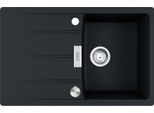 Franke Centro Cng 611-78 Lavello In Design Onyx Con Manopola Eccentrica In Acciaio Inox / Dimensioni Del Foro 760 X 480 Mm R15 / Lavello In Granito