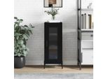 The Living Store Credenza Nera 34,5X34X90 Cm Materiale A Base Di Legno