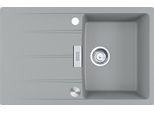 Franke Centro Cng 611-78 Lavello In Stone Grey Con Manopola Di Comando Eccentrica In Acciaio Inox / Dimensioni Del Foro 760 X 480 Mm R15 / Lavello In Granito