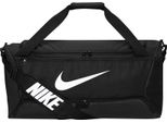 Nike - Borsa Da Viaggio "Brasilia"", Swoosh, Training, 60L BC5121 (Taglia Unica) (Nero/Bianco)"