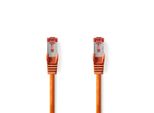 Cavo Di Rete CAT6 | RJ45 Maschio | RJ45 Maschio | S/Ftp | 1,00 M | Rotondo | Lszh | Arancione | Etichetta