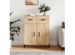 Vidaxl Credenza Rovere Sonoma 69,5X34X90 Cm Materiale A Base Di Legno