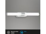Briloner - Lampada Led A Specchio Per Bagno, Lampada A Specchio Per Bagno, IP44, Colore Luce Bianca Neutra, 6W, Cromo Opaco, 40 Cm