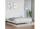 The Living Store Struttura Letto Bianca 140X200 Cm In Ecopelle