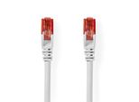 Cavo Di Rete CAT6 | RJ45 Maschio | RJ45 Maschio | U/Utp | 1,00 M | Rotondo | Pvc | Bianco | Etichetta