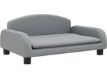 Vidaxl Divano Per Bambini Grigio Chiaro 70X45X30 Cm Tessuto