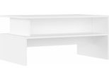 Syfax™ Tavolino Da Salotto Bianco 90X55X42,5 Cm In Legno Multistrato