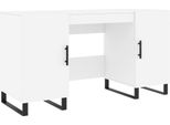 Syfax™ Scrivania Bianca 140X50X75 Cm In Legno Multistrato