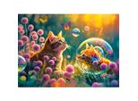 Castorland Puzzle 100 Pezzi Mattina Magica - Gatto 6+