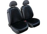 Daytona, Coppia Di Coprisedili In Tessuto Skeentex E Microfibra In Look Velour Per I Sedili Anteriori - Nero/Blu
