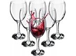 Bicchieri Da Vino Kadax "Odnes"", Calice Da Vino Con Stelo Lungo, Bicchieri Per Vino Rosso E Bianco, 340 Ml, 6 Pezzi"