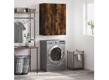 Vidaxl Armadio A Muro In Rovere Fumé 69,5X34X90 Cm Materiale A Base Di Legno