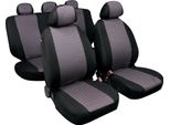 Set Coprisedili Auto Universali In Tessuto Jacquard Diago, Nero