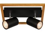 Faretto, Nero, Con Legno, Escl. 2Xgu10/Max. 9W