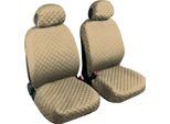 Biba Coppia Di Coprisedili Anteriori Universali In Cotone Beige