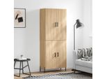 Vidaxl Credenza Sonoma-Quercia 69,5X34X180 Cm Materiale A Base Di Legno