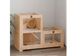 Vidaxl Gabbia Per Criceti 81X40X60 Cm In Legno Massiccio D'abete