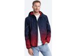 Ombre Clothing Giacca A Vento Da Uomo Silverbutter Navy-Red M