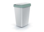 Cestino Per Rifiuti Con Coperchio Colorato, 12 L, Verde/Grigio