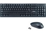 Equip 245221 Tastiera + Mouse Wireless Equip, Layout Spagnolo Nero