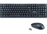 Equip Wireless Tastatur + Maus, Layout Deutsch Schwarz