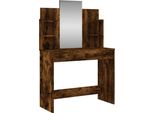 Comodino Con Specchio In Rovere Fumé 96X39X142 Cm