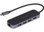 Unitek Unitek Uhub H6 Usb 3.2 Gen 1 (3.1 Gen 1) Cablato Type-C Nero, Grigio