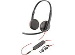 Poly Blackwire 3225 Stereo USB-C +USB-A +3,5Mm