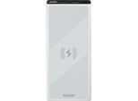 Savio Power Bank BA-06 10000 Mah Con Carica Induttiva Ai Polimeri Di Litio (Lipo) Bianco