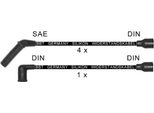 Set Di Cavi D'accensione Versione Di Collegamento Cavo Din Ø 7 Mm Bbt Per Hyundai H-1 E Altri