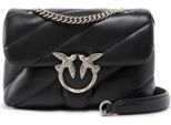 Pinko Pelle Borsa A Tracolla Borsa A Tracolla Love Puff Mini Cl Sheep Nappa Black - Old Silver Nero