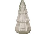 Albero Di Natale In Vetro Clayre & Eef Ø 11X21 Cm Vetro Trasparente