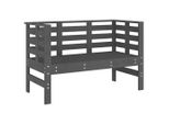 Syfax™ Panca Da Giardino Grigia 111,5X53X71 Cm Legno Massello Di Pino