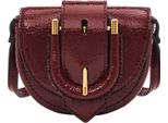 Fossil Borsa A Tracolla Harwell Micro Flap Crossbody Red Mahogany Bordeaux