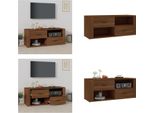 Mobile Tv Vidaxl Look Rovere Marrone 100X35X40 Cm Materiale A Base Di Legno - Mobile Tv - Mobili Tv - Porta Tv - Mobili Tv