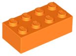 1 Pezzo Lego, Parte C. 3001 In Arancione (Arancione)