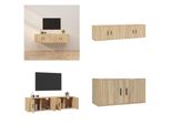 Vidaxl Mobili Tv A Parete 2 Pezzi Rovere Sonoma 80X34,5X40 Cm - Mobile Tv A Parete - Mobili Tv A Parete - Mobile Tv - Console Tv