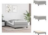 Vidaxl Letto A Molle Insacchettate Grigio Chiaro 80X200 Cm In Tessuto - Letti & Strutture Letto