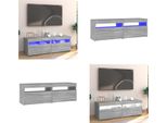 Vidaxl Mobile Tv Con Luci Led Grigio Sonoma 120X35X40 Cm - Mobile Tv - Mobile Tv - Mobile Tv Con Luci Led - Mobili Tv