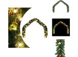 Vidaxl Ghirlanda Natalizia Decorata Con Baubles E Luci Led 10 M - Luci Di Natale