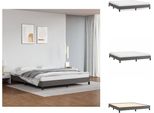 Vidaxl Struttura Letto Grigio 180X200 Cm In Pelle Finta - Letti E Strutture Letto