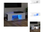 Vidaxl Mobile Tv Con Luci Led Bianco 90X39X30 Cm - Mobili Tv