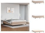 Vidaxl Letto A Molle Insacchettate Cappuccino Marrone 180X200 Cm In Pelle Finta - Letti & Reti
