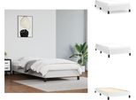 Vidaxl Struttura Letto Bianca 90X200 Cm In Pelle Finta - Letti E Strutture Letto